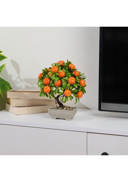 Dekor Yapay Mandalina Ağacı - Turuncu - 24X18 cm fiyatları