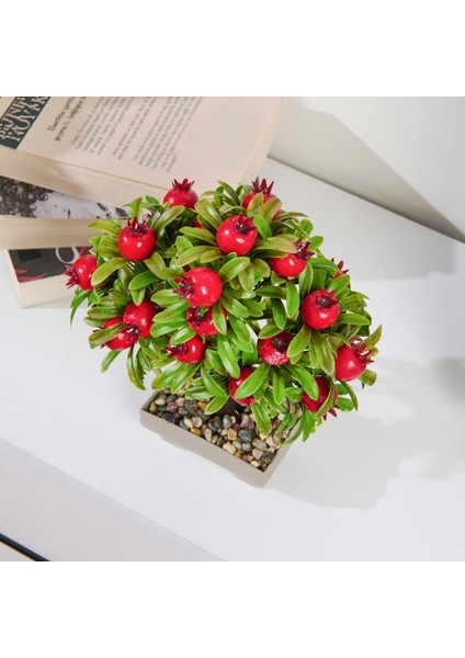 Dekor Yapay Nar Ağacı - Kırmızı - 24X18 cm modelleri