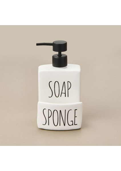Soap Sıvı Sabunluk - Beyaz / Siyah
