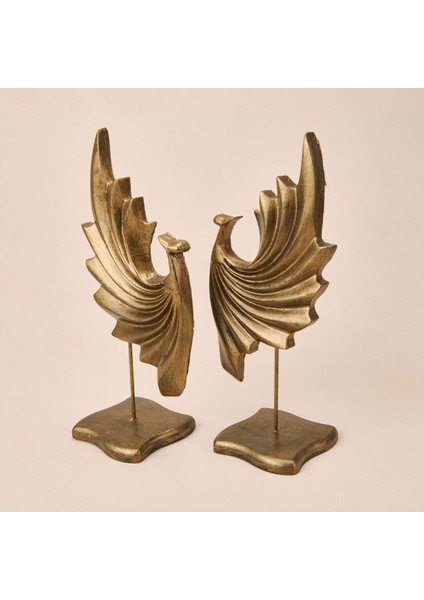 Deco Dragon 2'li Dekor - Gold - 32 cm modelleri