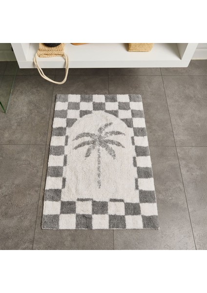 Soft Palm Tufting Banyo Paspası - Beyaz - 60X90 cm fiyatları