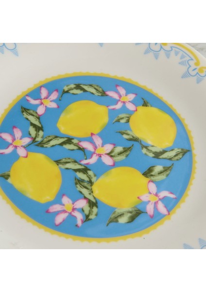 Kitchen Limecello Porselen Servis Tabağı - Renkli - 27 cm modelleri