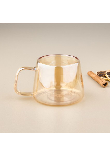 Çift Cidarlı Kupa - Amber - 200 ml fiyatları