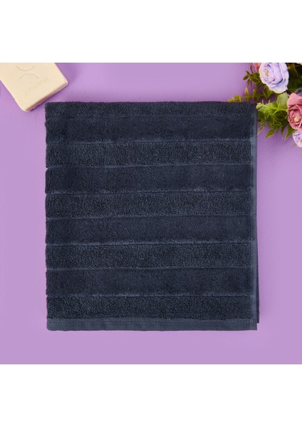 Soft Kadife Ayak Havlusu - Antrasit - 50X70 cm