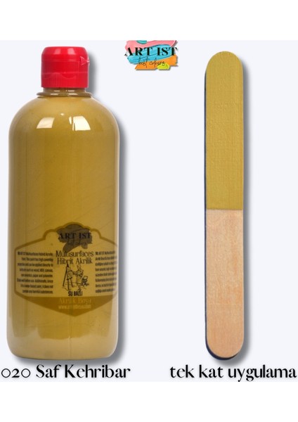 Multisurfaces Hibrit Akrilik Boyalar 500ML - 020 Saf Kehribar
