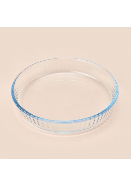 Twin Yuvarlak Petekli Cam Fırın Kabı - Şeffaf - 25 cm modelleri