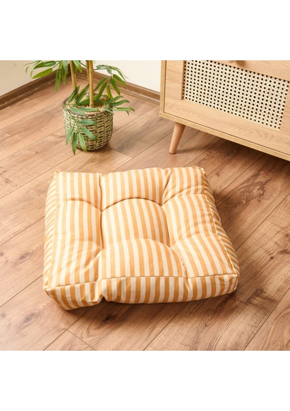 Soft Liv Yer Minderi - Sarı - 50X50X14 cm