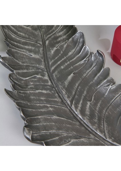 Deco Moena Dekoratif Tabak - Gümüş - 44X19 cm modelleri