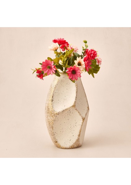 Deco Urthania Vazo - Bej / Gold - 32 cm fiyatları