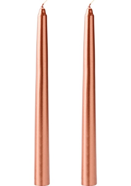 2 Li Şamdan Mumu - Bronz - 25 cm fiyatları