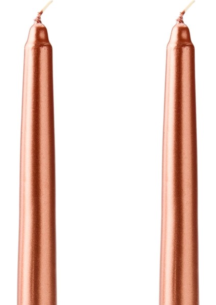 2 Li Şamdan Mumu - Bronz - 25 cm modelleri