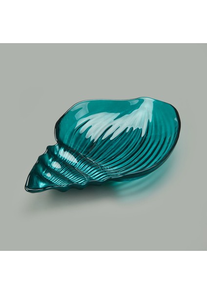 Deco Snail Dekoratif Tabak - Turkuaz - 40 cm