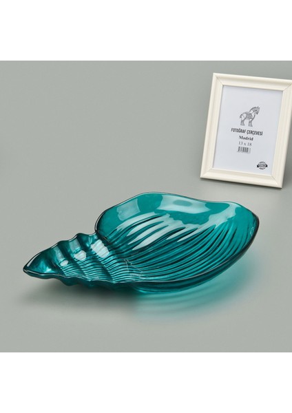 Deco Snail Dekoratif Tabak - Turkuaz - 40 cm fiyatları