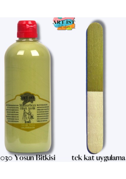 Multisurfaces Hibrit Akrilik Boyalar 500ML - 030 Yosun Bitkisi