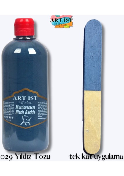 Multisurfaces Hibrit Akrilik Boyalar 500ML - 029 Yıldız Tozu