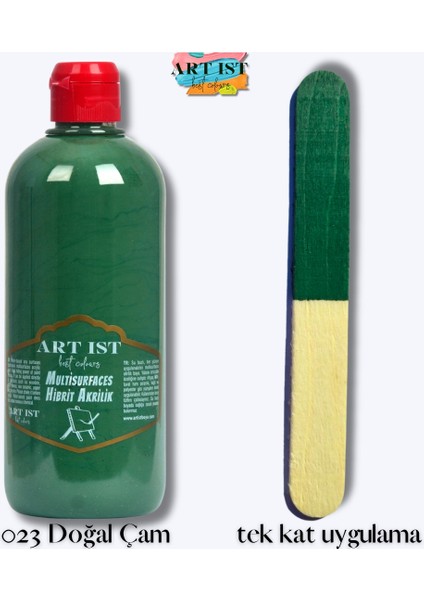 Multisurfaces Hibrit Akrilik Boyalar 500ML - 023 Doğal Çam