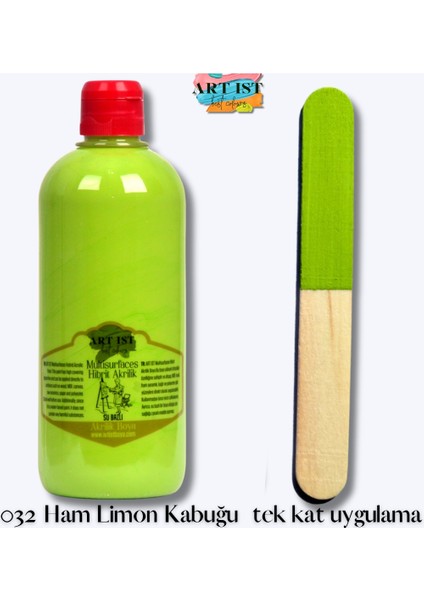 Multisurfaces Hibrit Akrilik Boyalar 500ML - 032 Ham Limon Kabuğu