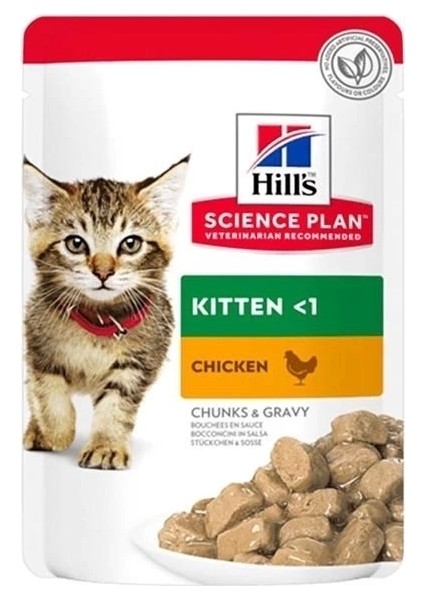 Hills Kitten Tavuklu Pouch Yavru Konserve Kedi Maması 85 gr