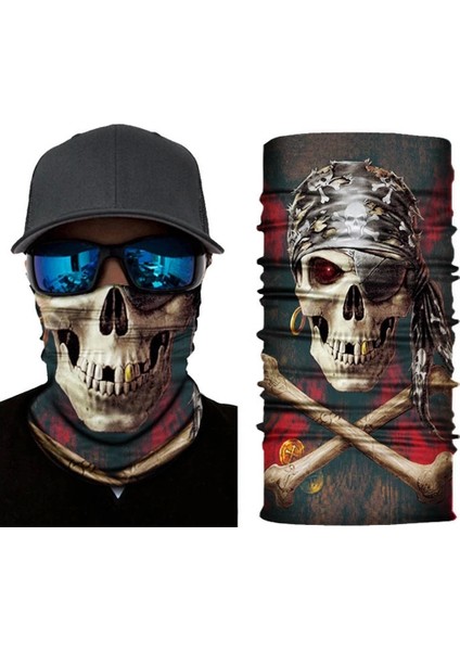 Motorcu Boyunluk Baf Buff Bandana 25X48 cm Model 2