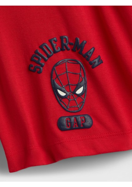 Erkek Çocuk Kırmızı Marvel Spider-Man Pijama Şort