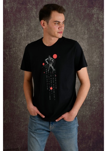 Funnyman Erkek Baskılı T-Shirt indirimleri