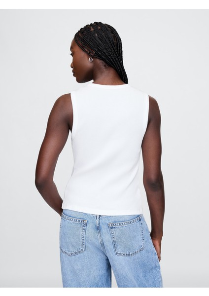 Kadın Beyaz Fitilli Halter Yaka Atlet modelleri