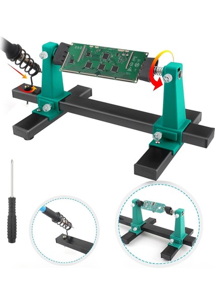 Powermaster PM-26594 Ayarlanabilir Pcb Levha Board Tutucu Lehim Havya Tamir Standı Tutacağı