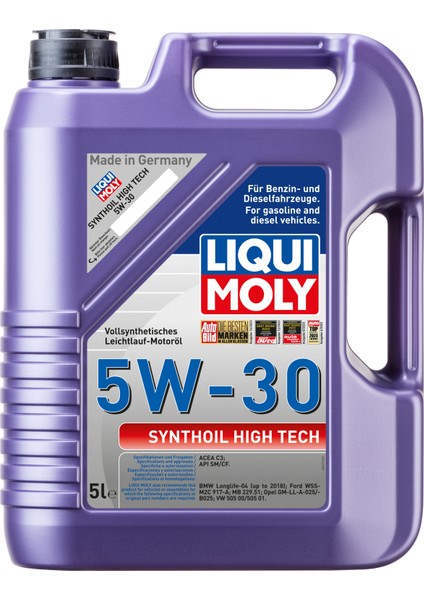 Synthoil High Tech 5W -30 (5 Litre) Yeni Üretim Tarihli