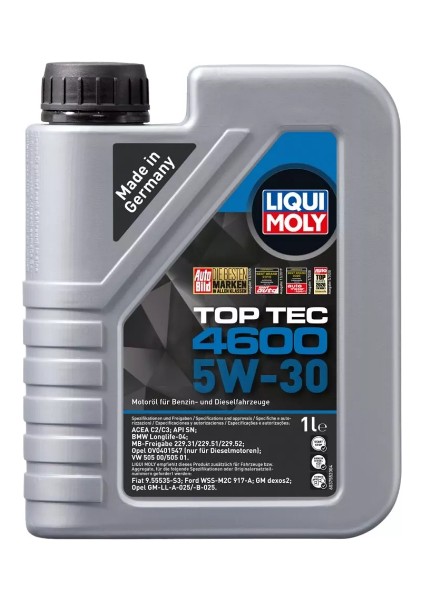 Toptec 4600 5W -30 (1 Litre) Yeni Üretim Tarihli