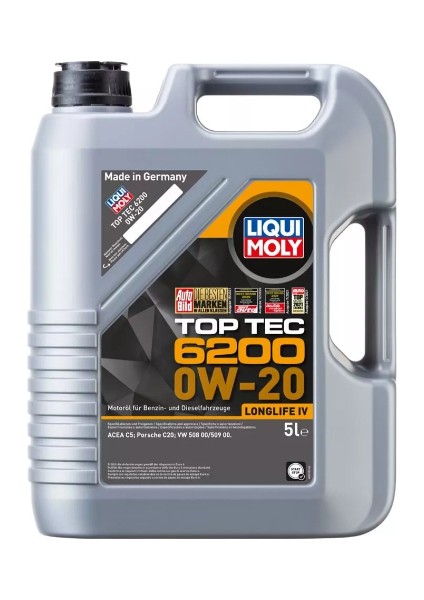 Top Tec 6200 0W -20 (5 Litre) Yeni Üretim Tarihli