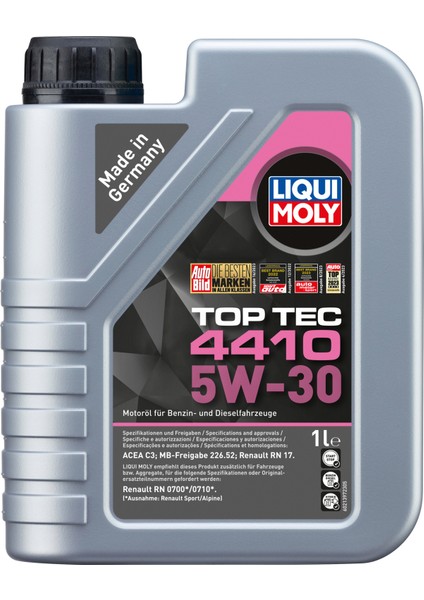Top Tec 4410 5W -30 Motor Yağı (1 Litre ) Yeni Üretim Tarihli