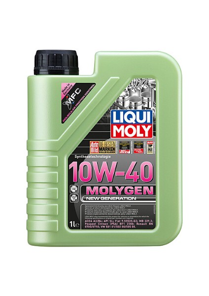 Molygen New Generation 10W -40 (1 Litre) Yeni Üretim Tarihli