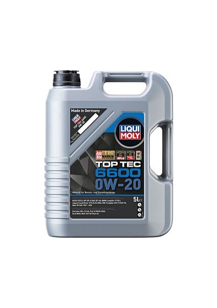 Top Tec 6600 0W -20 5l Yeni Üretim Tarihli