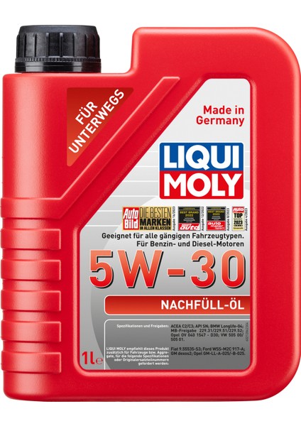 Top -Up Oil 5W -30 | Dolum Yağı ( 1 Litre ) Yeni Üretim Tarihli