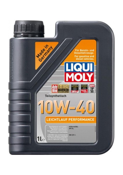 Leichtlauf Performance Motor Yağı 10W -40 (1 Litre) Yeni Üretim Tarihli
