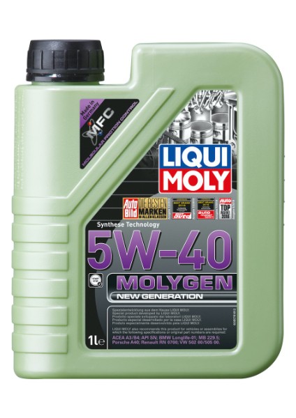 Molygen New Generation 5W -40 (1 Litre) Yeni Üretim Tarihli