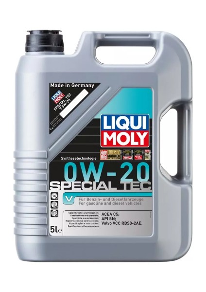 Special Tec Motor Yağı V 0W -20 (5 Litre) Yeni Üretim Tarihli