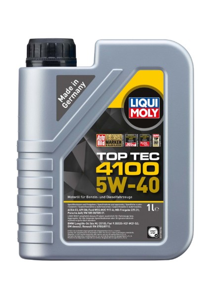 Top Tec 4100 5W -40 Motor Yağı (1 Litre) Yeni Üretim Tarihli
