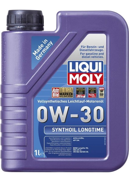 Synthoil Long-Time 0W -30 (1 Litre) Yeni Üretim Tarihli