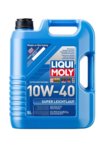 Super Leichtlauf 10W -40 Sentetik Motor Yağı (5 Litre) Yeni Üretim Tarihli