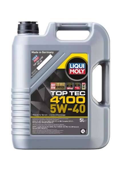 Top Tec 4100 5W -40 Motor Yağı (5 Litre) Yeni Üretim Tarihli