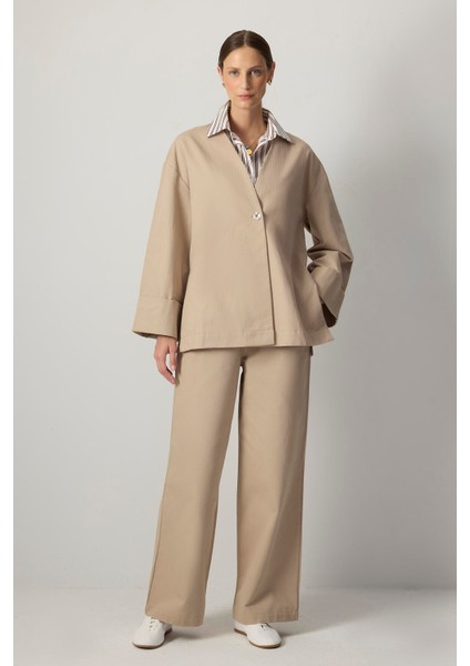 %100 Pamuk Gabardin Ceket Pantolon Takım
