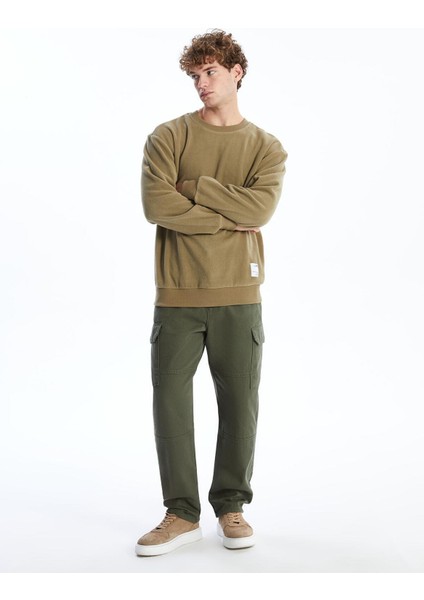 Bisiklet Yaka Uzun Kollu Polar Erkek Sweatshirt fiyatları