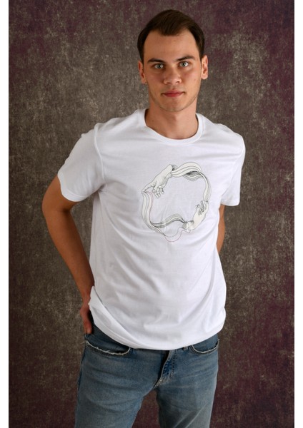 Connect Erkek Baskılı T-Shirt indirimleri