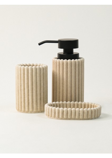 Avila Polyresin 3'lü Sabunluk Seti