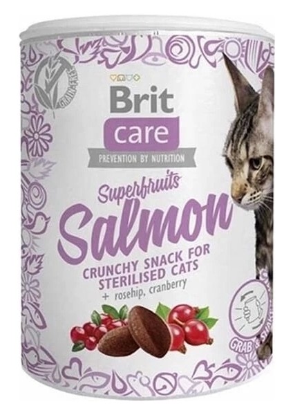 Brit Care Süper Fruits Somonlu Kedi Ödül Maması 100 gr