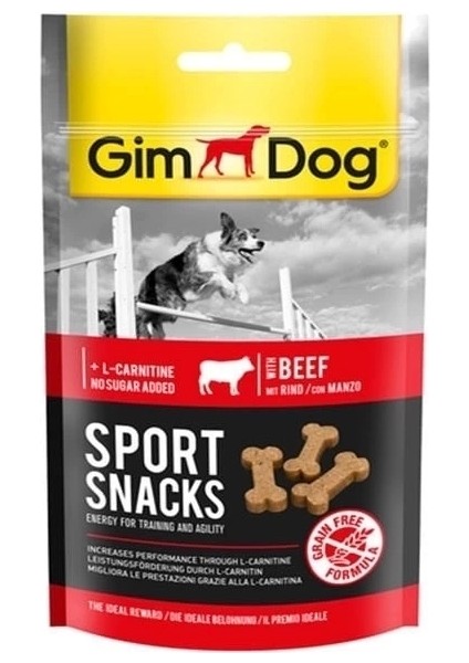 Gimdog Sportsnacks Sığır Etli Köpek Ödül Maması Tablet 60 gr