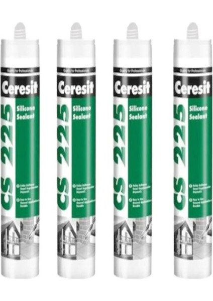 Cs 225 Silikon Şeffaf 280G 4 Adet
