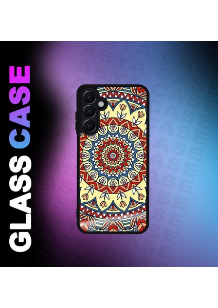 Samsung Galaxy A25 5g Kılıf Etnik Desen Baskılı Telefon Kapağı Siyah Silikon Arka Kapak Koruyucu