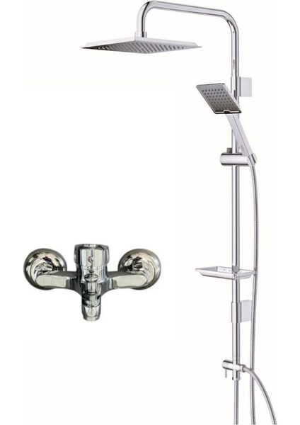 Banyo Bataryası Seti Krom